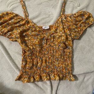 Sienna Sky crop top blouse size L